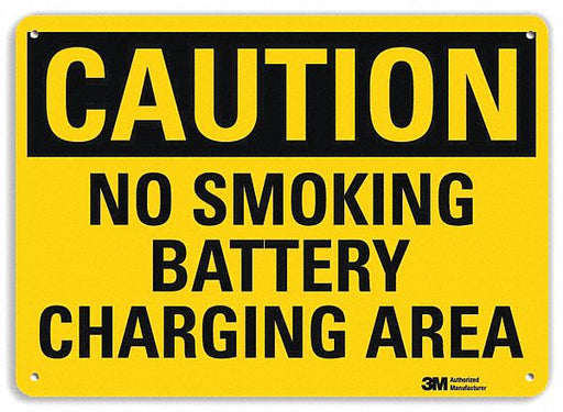 Caution Sign 10 inx14 in Plastic