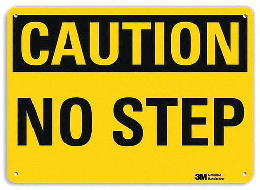 Caution Sign 10 inx14 in Plastic
