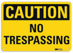 Caution Sign 10 in x 14 in Aluminum
