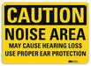 Caution Sign 10 inx14 in Plastic