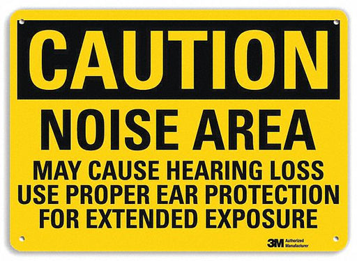 Caution Sign 10 in x 14 in Plastic