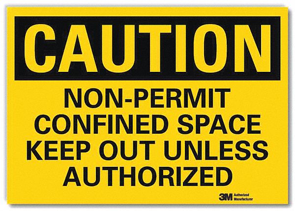 Caution Sign 5inx7in Reflective Sheeting