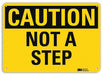 Caution Sign 10 in x 14 in Plastic