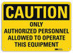 Safety Sign 10 in x 14 in Aluminum