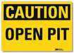 Safety Sign 5 in x 7 in Rflct Sheeting