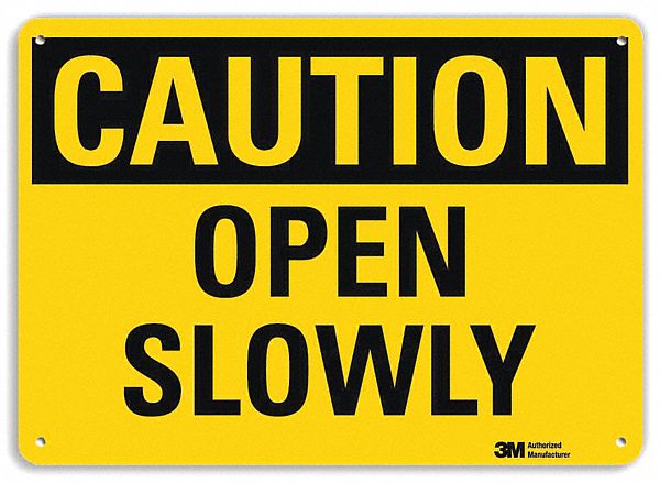 Safety Sign 10 in x 14 in Aluminum