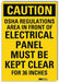 Caution Sign 14x10in Reflective Sheeting