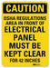 Caution Sign 10 inx7 in Aluminum