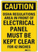 Caution Sign 7inx5in Reflective Sheeting