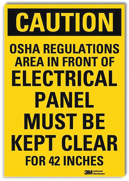Caution Sign 14x10in Reflective Sheeting