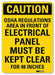Caution Sign 10 in x 7 in Plastic