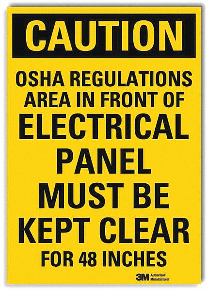 Caution Sign 10inx7in Reflctv Sheeting