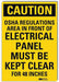 Caution Sign 10inx7in Reflctv Sheeting