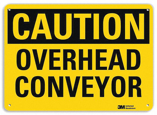 Caution Sign 10 in x 14 in Plastic