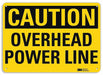 Caution Sign 7 in x 10 in Aluminum