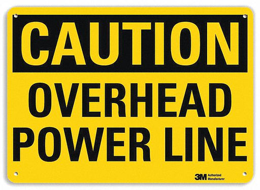 Caution Sign 10 inx14 in Plastic