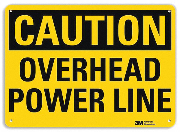Safety Sign 7 in x 10 in Aluminum