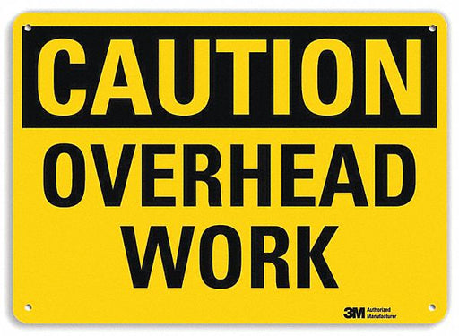 Caution Sign 10 inx14 in Plastic