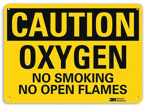 Caution Sign 10 inx14 in Aluminum