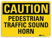 Caution Sign 10 inx14 in Plastic