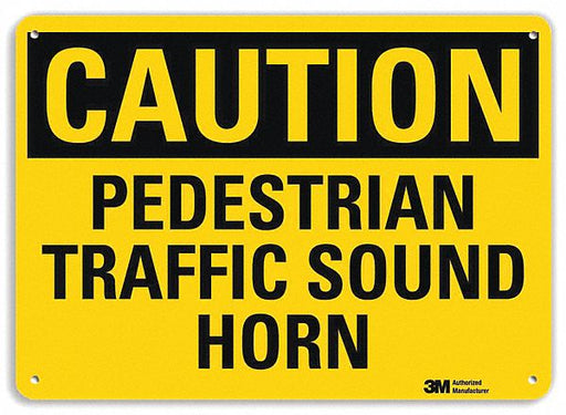 Caution Sign 10 inx14 in Plastic