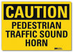 Rflctv Pedestrian Traffic Lbl 7x10in