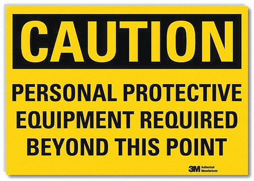 Caution Sign 7inx10in Reflctv Sheeting