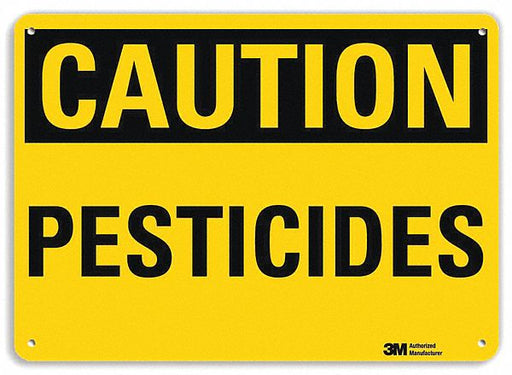 Caution Sign 10 in x 14 in Plastic