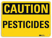 Caution Sign 7 in x 10 in Aluminum