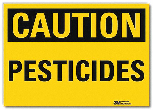 Caution Sign 5inx7in Reflective Sheeting