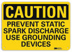 Caution Sign 10 inx14 in Plastic