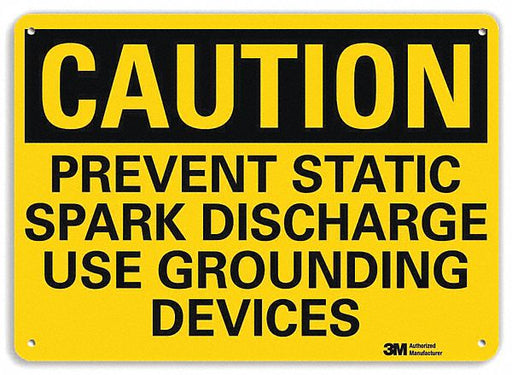 Caution Sign 10 inx14 in Plastic