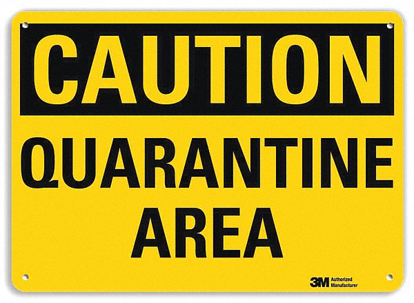 Caution Sign 10 in x 14 in Aluminum