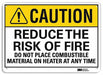 Caution Sign 10 in x 14 in Aluminum