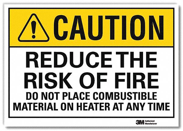 Caution Sign 7inx10in Reflctv Sheeting