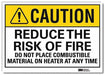 Caution Sign 5 in x 7 in Rflct Sheeting