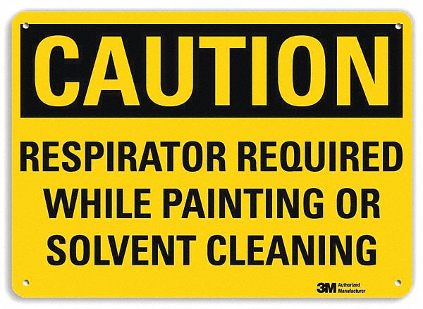 Caution Sign 10 in x 14 in Plastic