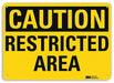 Caution Sign 7 in x 10 in Aluminum