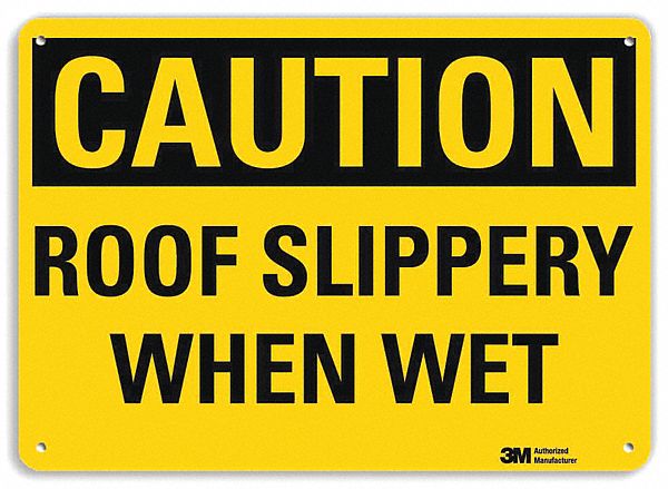 Safety Sign 10 in x 14 in Aluminum