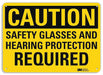 Caution Sign 7 in x 10 in Aluminum