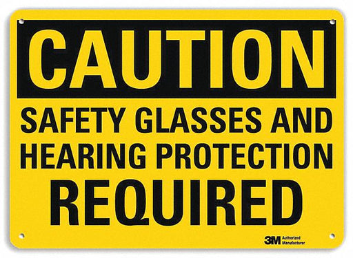 Caution Sign 10 inx14 in Plastic