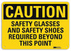 Caution Sign 10 inx14 in Aluminum