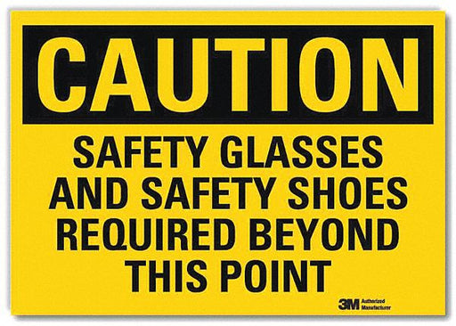 Caution Sign 7inx10in Reflctv Sheeting