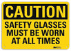 Safety Sign 7 in x 10 in Aluminum
