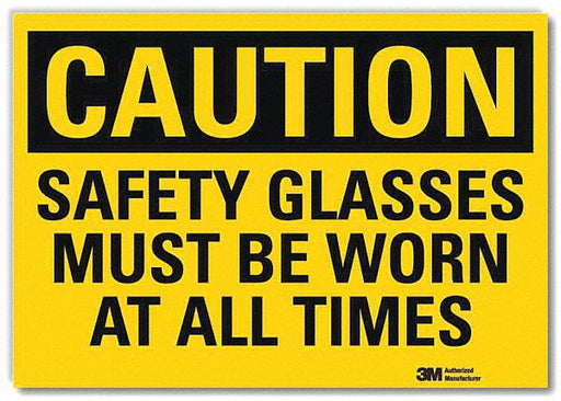 Caution Sign 5 in x 7 in Rflct Sheeting