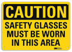 Caution Sign 10 inx14 in Plastic