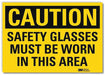 Caution Sign 7inx10in Reflctv Sheeting