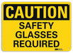 Caution Sign 10 inx14 in Plastic