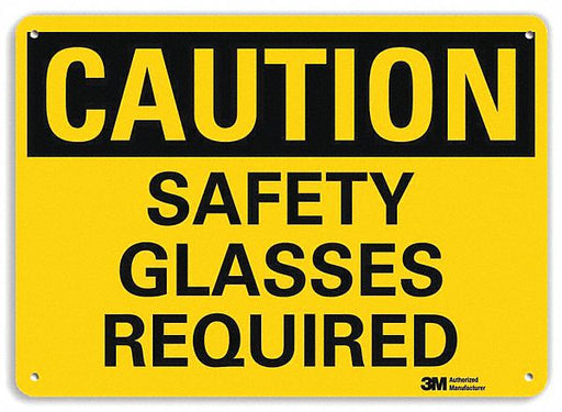Caution Sign 10 inx14 in Plastic