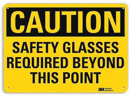 Caution Sign 10 inx14 in Plastic